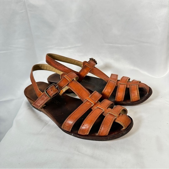 Yves Saint Laurent Leather Slingback Woven Vintage Sandals EU 37 US 6.5 - Picture 2 of 16